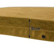 Self Inflating Mattress Sleeping Suede Mat Air Bed Camping Camp Hiking Joinable - beige V610-SELS8521-BE