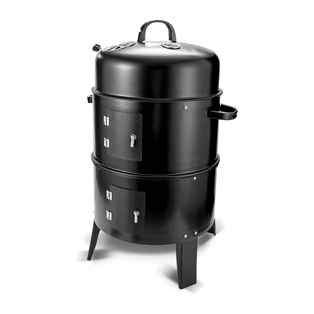 NEW 3in1 Portable Charcoal Vertical Smoker BBQ Roaster Grill Steel Water Steamer V610-SMOBBQ-IMG2477