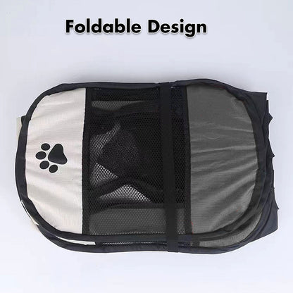8 Panel Pet Dog Cat Crate Play Pen Bags Kennel Portable Tent Playpen Puppy Cage Large Grey V610-SOFPLAYPEN-L-GREY
