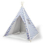 Giant Cotton Canvas Kids Teepee Wigwam Children Pretend Play Tent Indoor Outdoor Party - navy V610-TEE-537-NAV