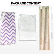 Giant Cotton Canvas Kids Teepee Wigwam Children Pretend Play Tent Indoor Outdoor Party - purple V610-TEE-537-PUR