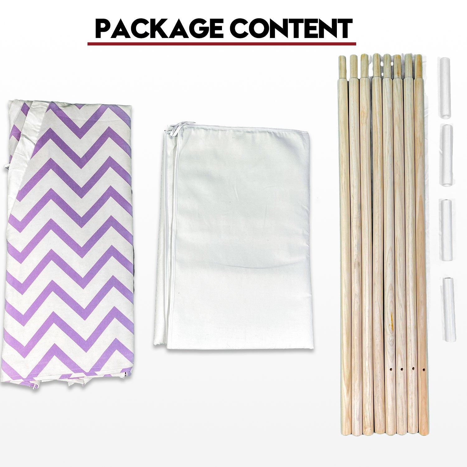 Giant Cotton Canvas Kids Teepee Wigwam Children Pretend Play Tent Indoor Outdoor Party - purple V610-TEE-537-PUR