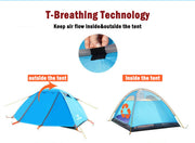 2 Person Portable Outdoor Lightweight Cycling Hiking Backpacking Camping Waterproof Tent - Blue V610-TEN-C2001-BLU
