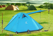 2 Person Portable Outdoor Lightweight Cycling Hiking Backpacking Camping Waterproof Tent - Blue V610-TEN-C2001-BLU
