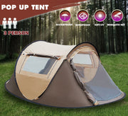 Waterproof Instant Up Beach Camping Tent 3 Person Pop up Tents Family Hiking Dome V610-TENT-2P-POP-BRO