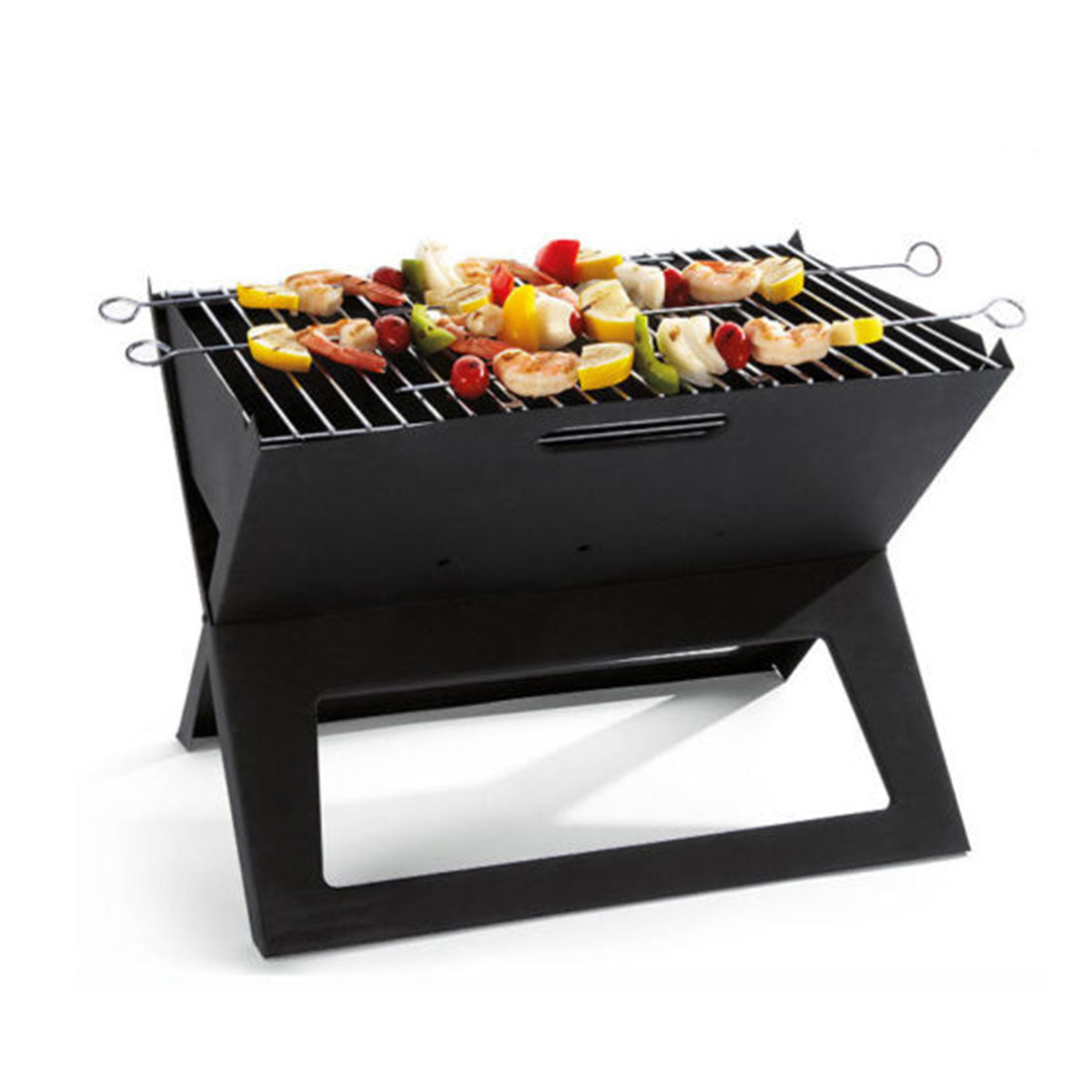 Portable Notebook Grill Foldable Folding Charcoal BBQ Camping Picnic Barbecue V610-THIBQ