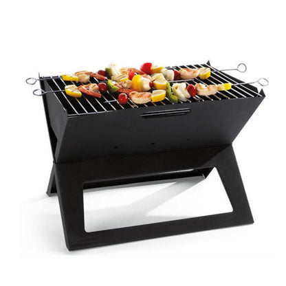Portable Notebook Grill Foldable Folding Charcoal BBQ Camping Picnic Barbecue V610-THIBQ