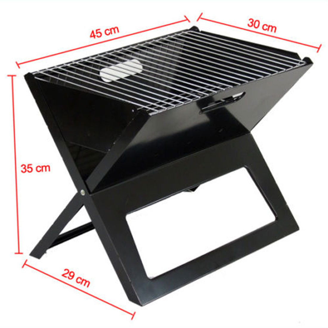Portable Notebook Grill Foldable Folding Charcoal BBQ Camping Picnic Barbecue V610-THIBQ