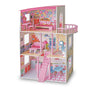 Large Wooden Girls Doll House 3 Level Kids Pretend Play Toys Furniture Dollhouse V610-TOY-DOL1056