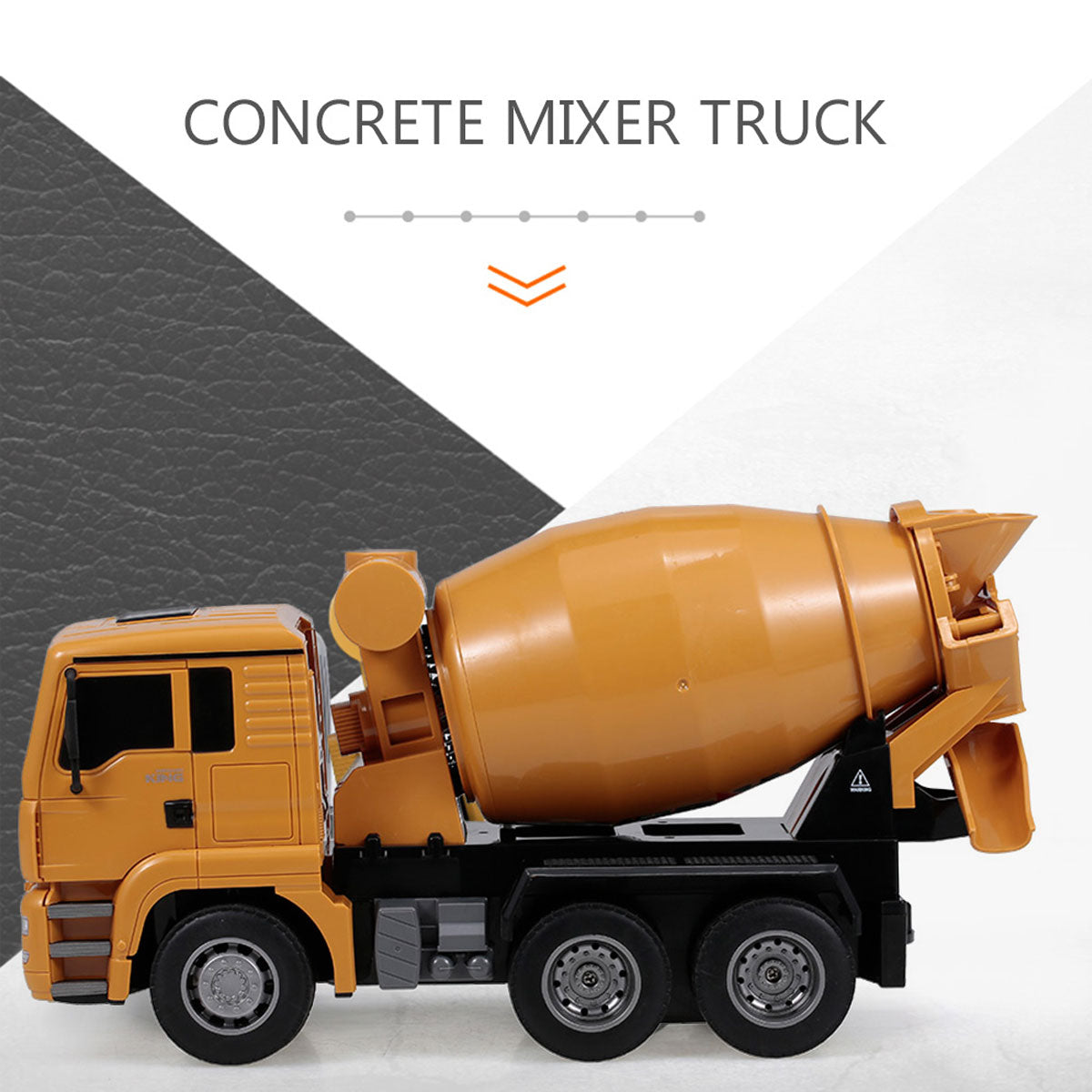 Huina 1/18 RC Engineering Construction Concrete Cement Mixer Truck Remote Control Toy Kids Gift V610-TOY-HN-1333
