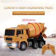 Huina 1/18 RC Engineering Construction Concrete Cement Mixer Truck Remote Control Toy Kids Gift V610-TOY-HN-1333
