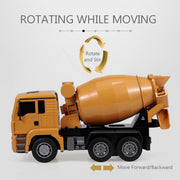 Huina 1/18 RC Engineering Construction Concrete Cement Mixer Truck Remote Control Toy Kids Gift V610-TOY-HN-1333