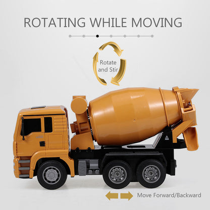 Huina 1/18 RC Engineering Construction Concrete Cement Mixer Truck Remote Control Toy Kids Gift V610-TOY-HN-1333