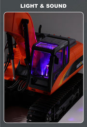 HUINA 1/14 15CH RC Alloy Long Arm Excavator Construction Engineering Vehicle Toy V610-TOY-HN-1551