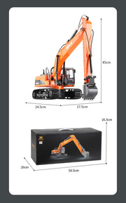 HUINA 1/14 15CH RC Alloy Long Arm Excavator Construction Engineering Vehicle Toy V610-TOY-HN-1551
