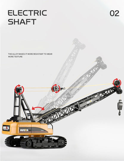 Huina RC CRANE 1:14 2.4Ghz Construction Tower Excavator Truck Toy Kids Boys Gift V610-TOY-HN-1572