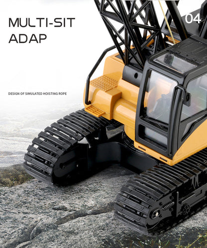 Huina RC CRANE 1:14 2.4Ghz Construction Tower Excavator Truck Toy Kids Boys Gift V610-TOY-HN-1572