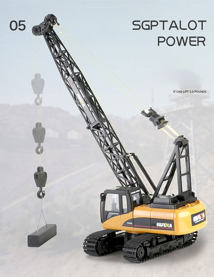 Huina RC CRANE 1:14 2.4Ghz Construction Tower Excavator Truck Toy Kids Boys Gift V610-TOY-HN-1572