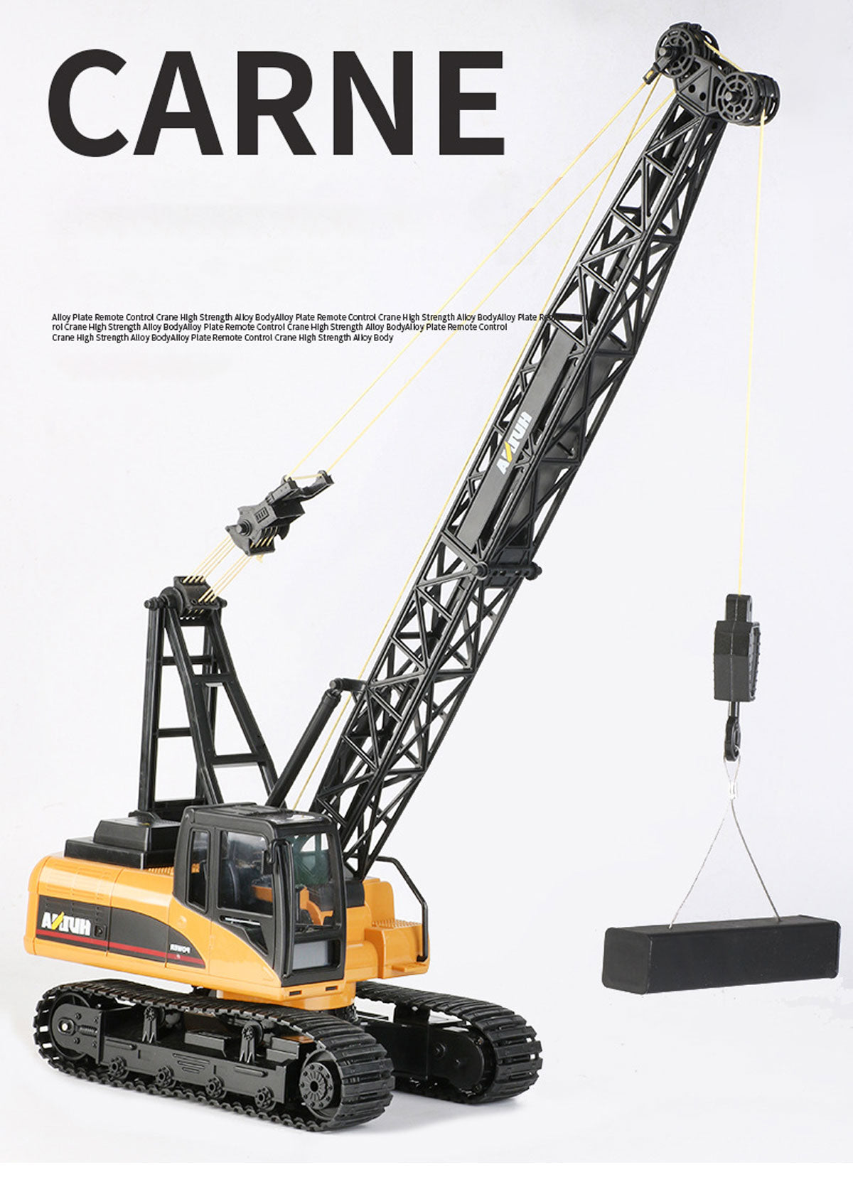 Huina RC CRANE 1:14 2.4Ghz Construction Tower Excavator Truck Toy Kids Boys Gift V610-TOY-HN-1572