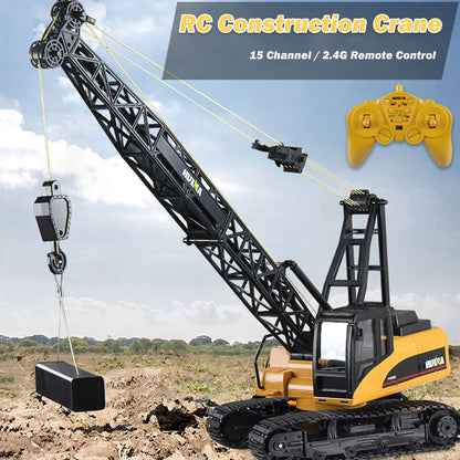 Huina RC CRANE 1:14 2.4Ghz Construction Tower Excavator Truck Toy Kids Boys Gift V610-TOY-HN-1572