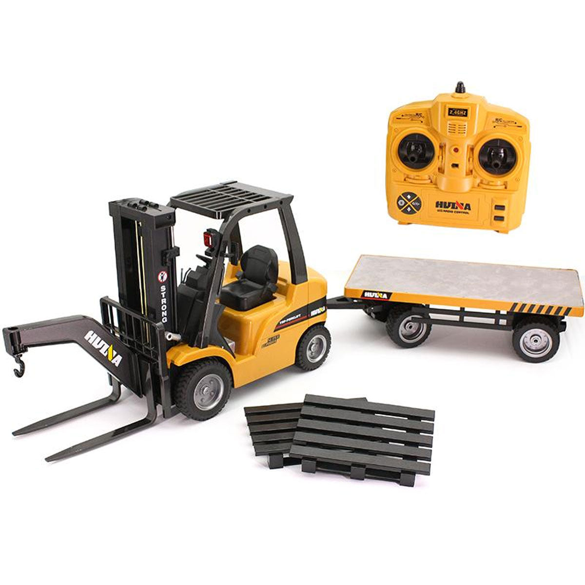 Huina 1/10 RC ForkLift Industrial Construction Engineering Vehicle Toy Trailer V610-TOY-HN-1576