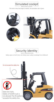 Huina 1/10 RC ForkLift Industrial Construction Engineering Vehicle Toy Trailer V610-TOY-HN-1576