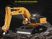 HUINA 1/16 11CH RC Alloy Excavator Construction Engineering Digger Vehicle Toy V610-TOY-RC-HN1510
