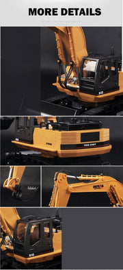 HUINA 1/16 11CH RC Alloy Excavator Construction Engineering Digger Vehicle Toy V610-TOY-RC-HN1510
