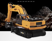 HUINA 1/16 11CH RC Alloy Excavator Construction Engineering Digger Vehicle Toy V610-TOY-RC-HN1510