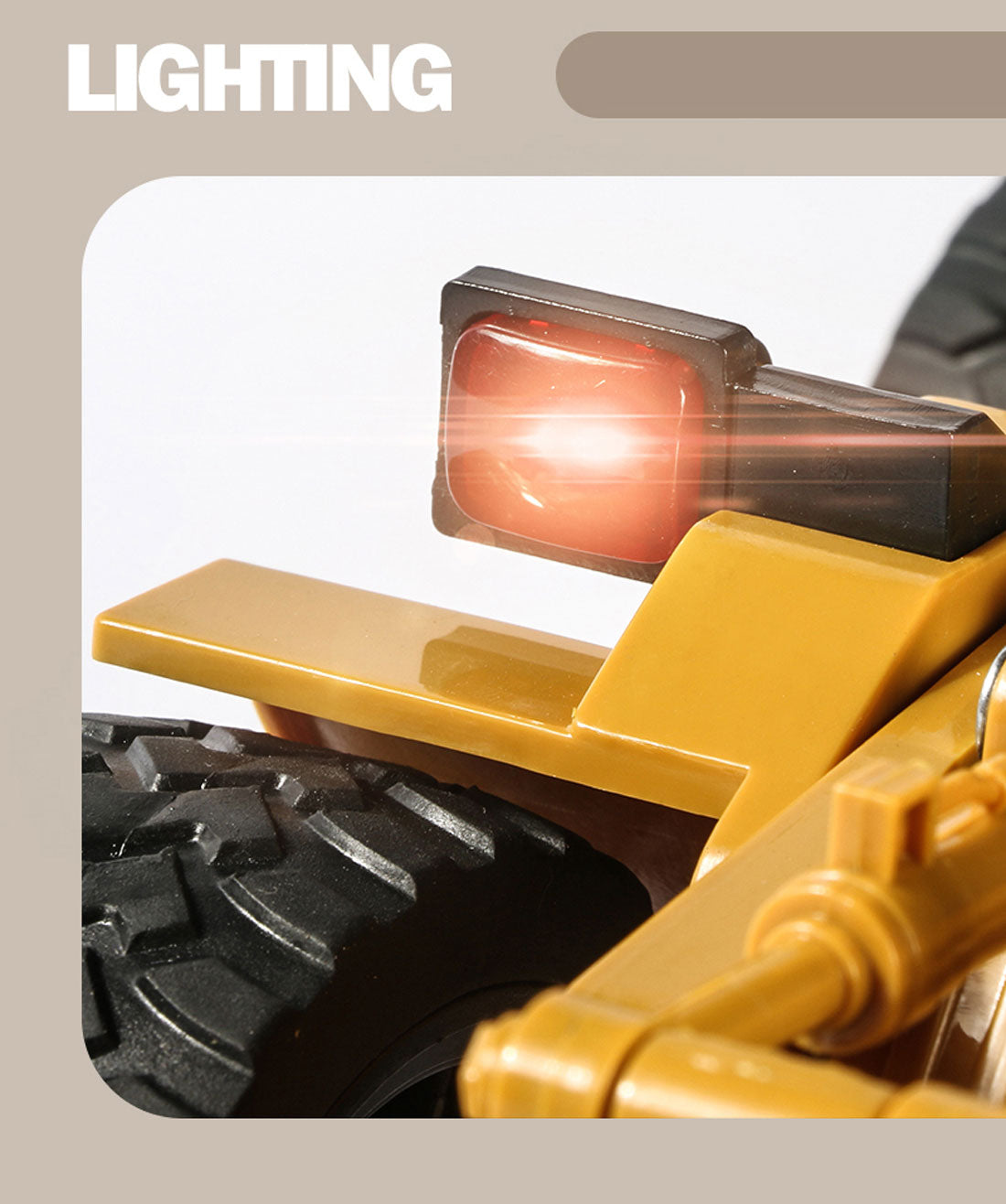 HUINA 1/18 6CH RC Alloy Construction Loader Bulldozer Engineering Vehicle Toy V610-TOY-RC-HN520
