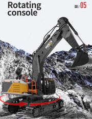 HUINA 1/14 22CH RC Alloy Excavator Construction Engineering Vehicle Toy Gift V610-TOY-RC-HN592