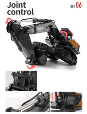 HUINA 1/14 22CH RC Alloy Excavator Construction Engineering Vehicle Toy Gift V610-TOY-RC-HN592