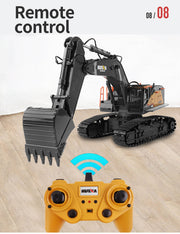HUINA 1/14 22CH RC Alloy Excavator Construction Engineering Vehicle Toy Gift V610-TOY-RC-HN592