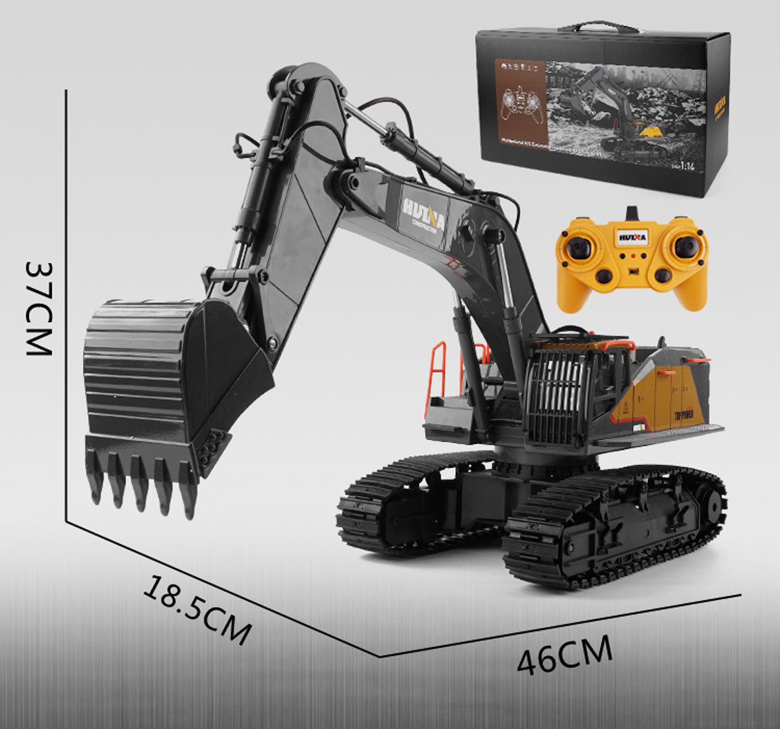 HUINA 1/14 22CH RC Alloy Excavator Construction Engineering Vehicle Toy Gift V610-TOY-RC-HN592