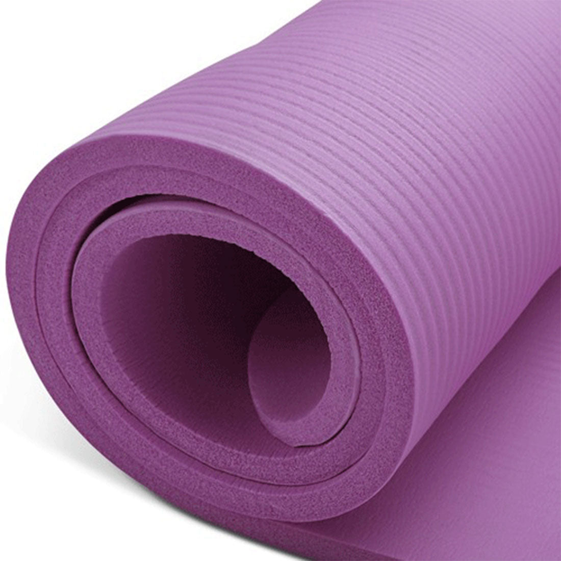 10mm Extra Thick NBR Yoga Mat Gym Pilates Fitness Exercise - purple V610-YOGMAT-10-PUR