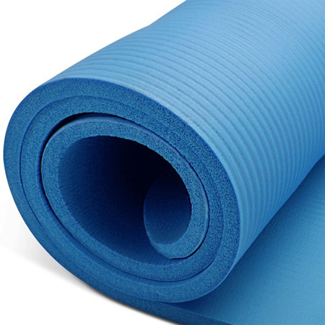 10mm Extra Thick NBR Yoga Mat Gym Pilates Fitness Exercise - blue V610-YOGMAT-10M-BLU