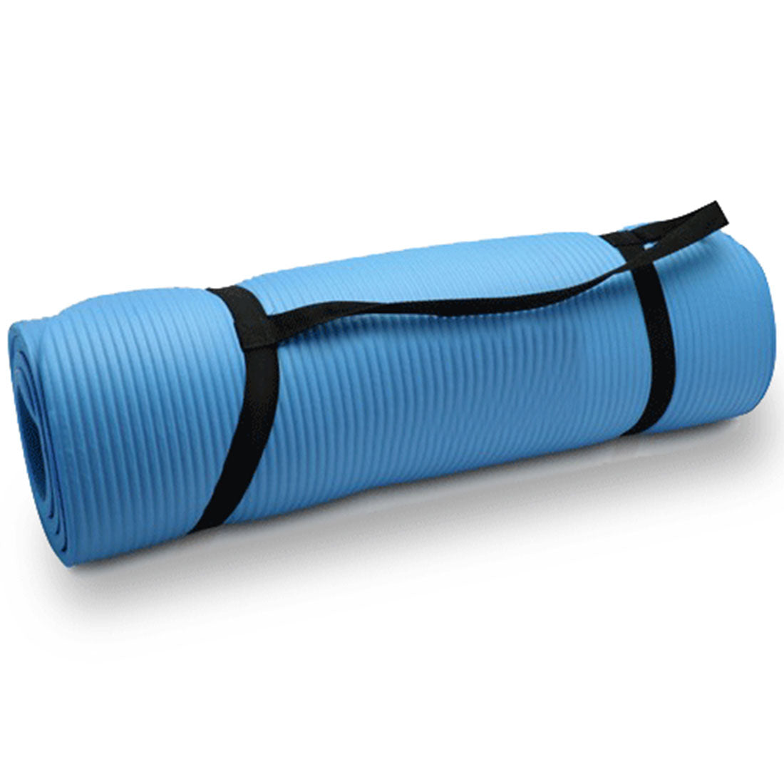 10mm Extra Thick NBR Yoga Mat Gym Pilates Fitness Exercise - blue V610-YOGMAT-10M-BLU