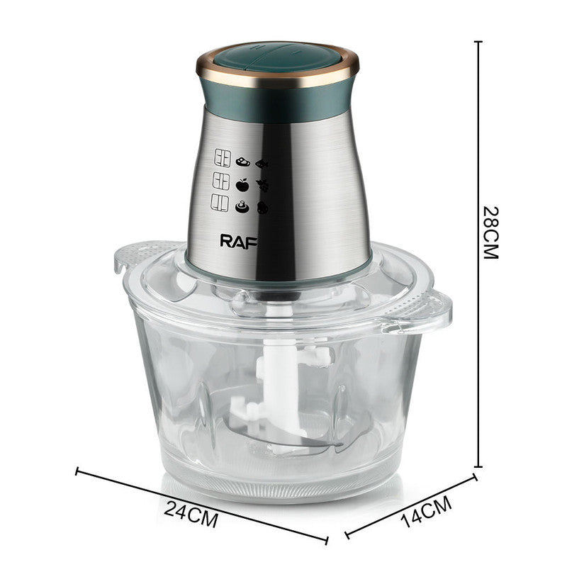Multifunctional Stainless Steel Blade Electric Blender Salad maker and Meat Grinder, Food Processor V612-FOOD-7040