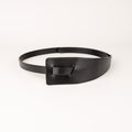 Peroz Ivy Women's Black Leather Knot Belt V629-PZ-IVY-BLACK100