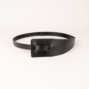 Peroz Ivy Women's Black Leather Knot Belt V629-PZ-IVY-BLACK100