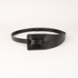 Peroz Ivy Women's Black Leather Knot Belt V629-PZ-IVY-BLACK100