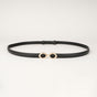 Peroz Yara Women's Black Adjustable Leather Belt V629-PZ-YARA-BLACK100
