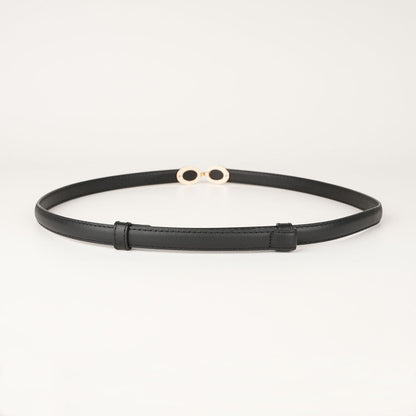 Peroz Yara Women's Black Adjustable Leather Belt V629-PZ-YARA-BLACK100