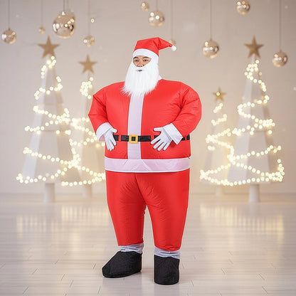 SANTA Fancy Dress Inflatable Suit -Fan Operated Costume V63-306601