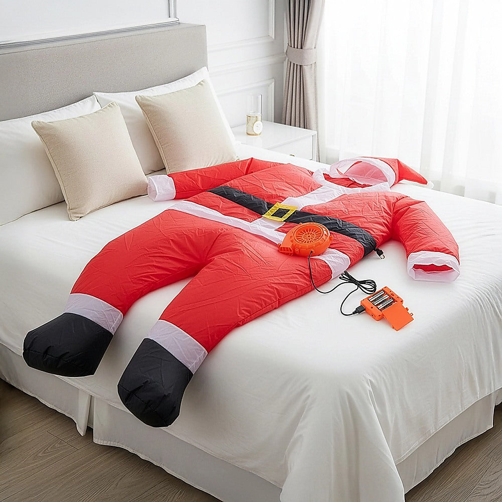 SANTA Fancy Dress Inflatable Suit -Fan Operated Costume V63-306601