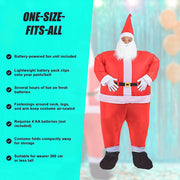 SANTA Fancy Dress Inflatable Suit -Fan Operated Costume V63-306601