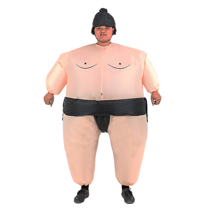 SUMO Fancy Dress Inflatable Suit -Fan Operated Costume V63-306611