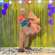 COWBOY Fancy Dress Inflatable Suit -Fan Operated Costume V63-306631
