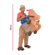 COWBOY Fancy Dress Inflatable Suit -Fan Operated Costume V63-306631