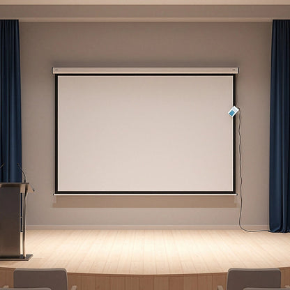 150" Electric Motorised Projector Screen TV +Remote V63-656044